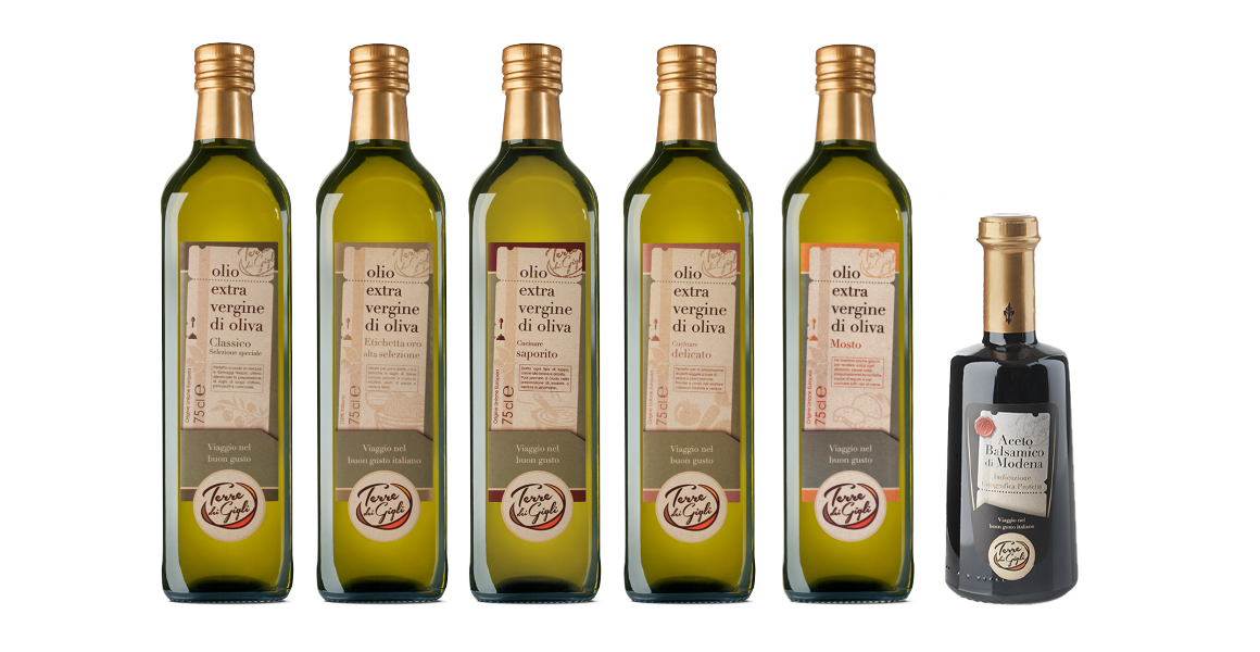 Extra Virgin Olive Oils and Balsamic Vinegar from Modena I.G.P.